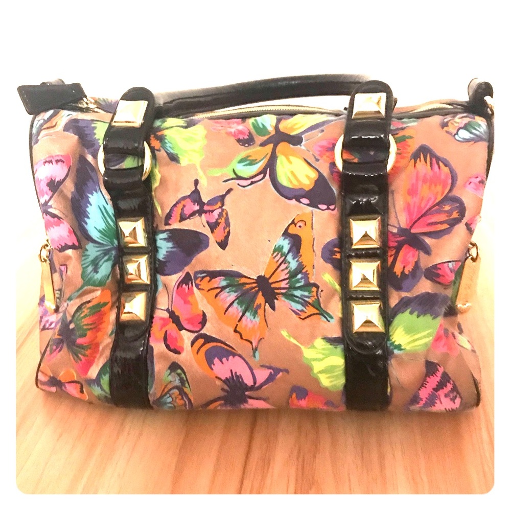 Betsy Johnson Golden Butterfly tote/handbag